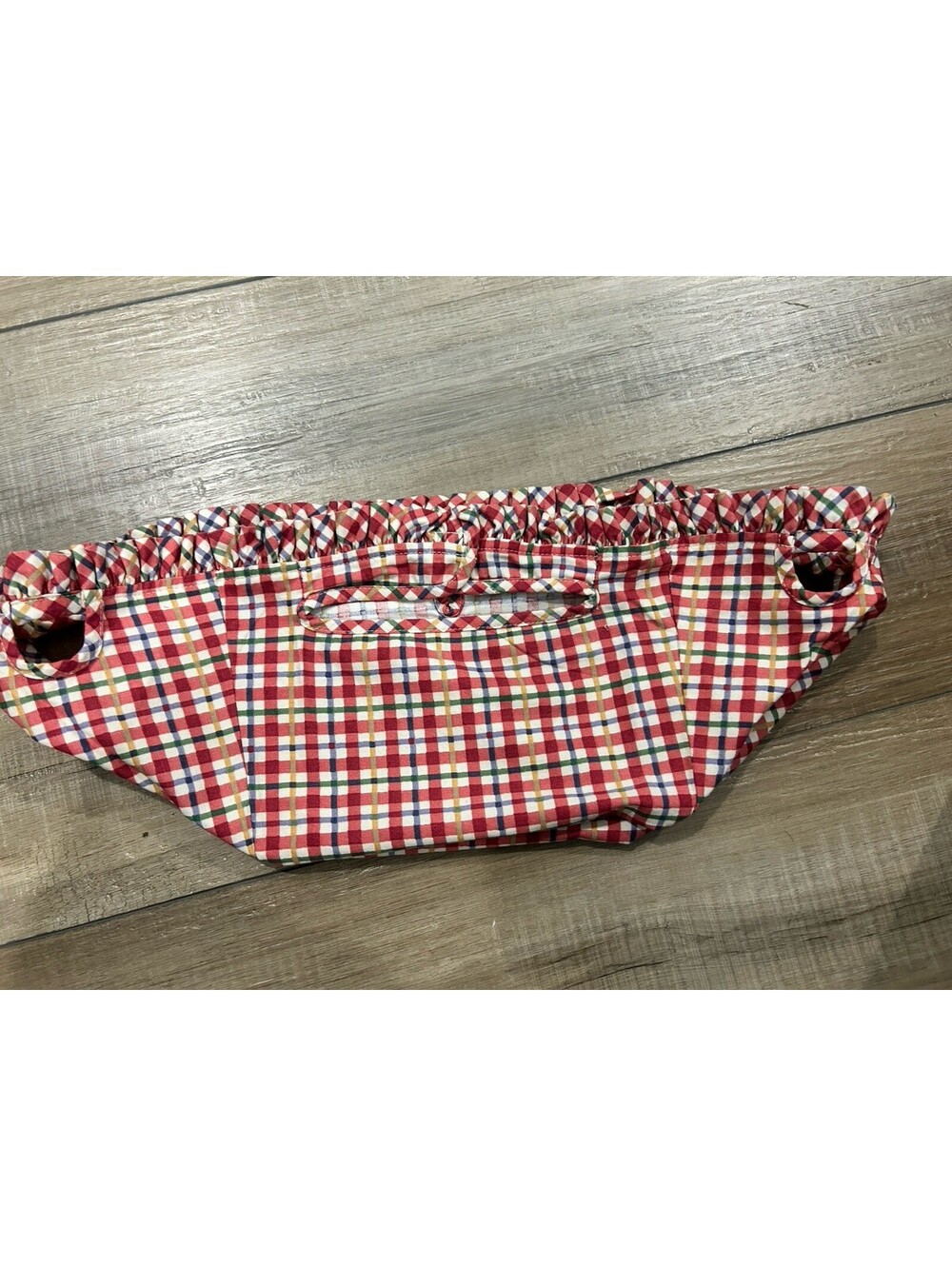 Longaberger Small Picnic Cherry Plaid Fabric Basket Liner